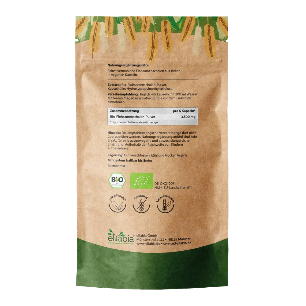 Organic Psyllium Husk Capsules