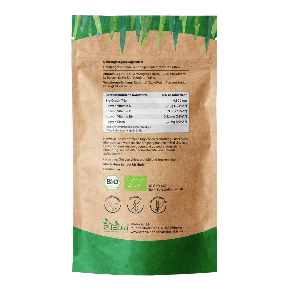 Organic Green Trio Tablets
