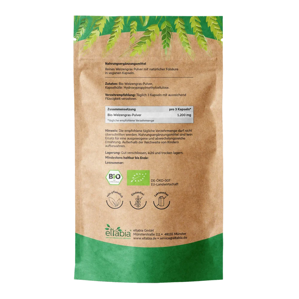 Organic Wheatgrass (200 capsules)